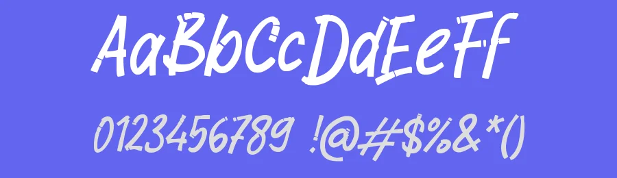 i Ichiban Brush by wepfont.com — Script Handwritten Font — thumbnail 3