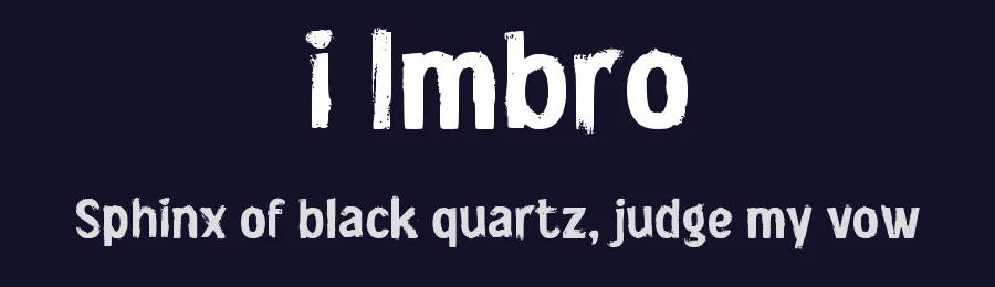 i Imbro by wepfont.com — Decorative Font — thumbnail 2