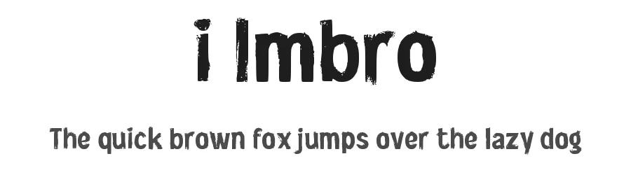 i Imbro by wepfont.com — Decorative Font
