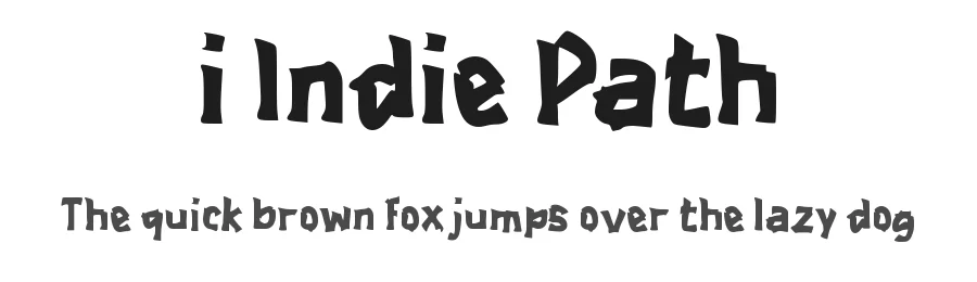 i Indie Path by wepfont.com — Decorative Font