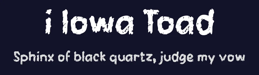 i Iowa Toad by wepfont.com — Script Handwritten Font — thumbnail 2