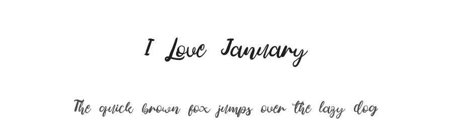 I Love January