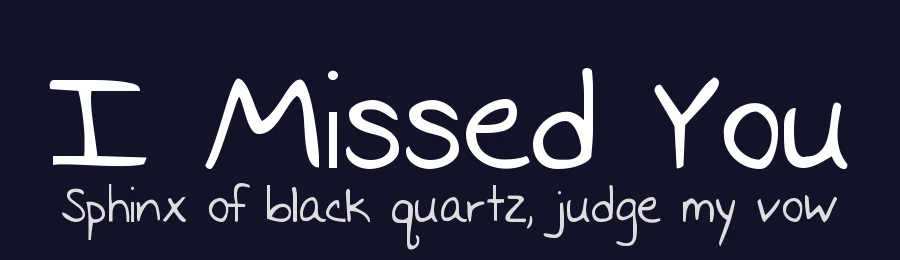 I Missed You by Kimberly Geswein — Script Handwritten Font — thumbnail 2