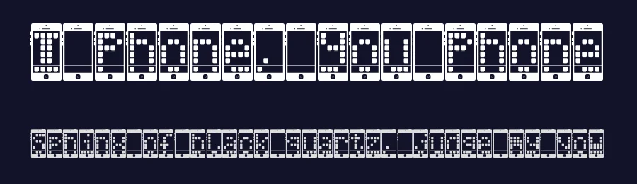 I Phone, You Phone by Chequered Ink — Display Font — thumbnail 2