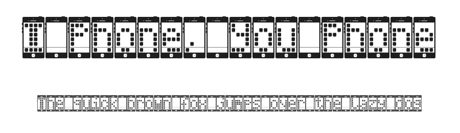 I Phone, You Phone by Chequered Ink — Display Font