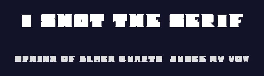 I Shot The Serif by Oscar Barda — Decorative Font — thumbnail 2