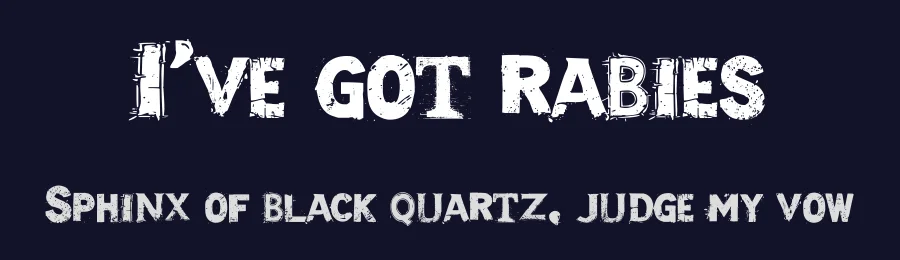 I've got rabies by Mr.Fisk Fonts — Decorative Font — thumbnail 2