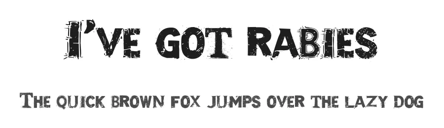 I've got rabies by Mr.Fisk Fonts β Decorative Font
