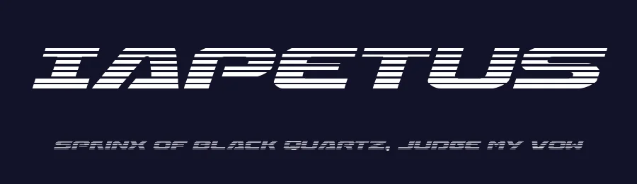 Iapetus by Iconian Fonts — Display Font — thumbnail 2