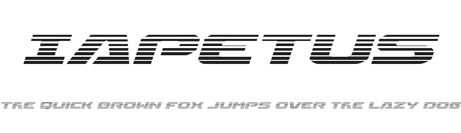 Iapetus by Iconian Fonts — Display Font