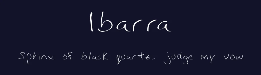 Ibarra by David Hartman — Script Handwritten Font — thumbnail 2
