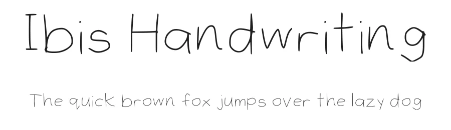 Ibis Handwriting