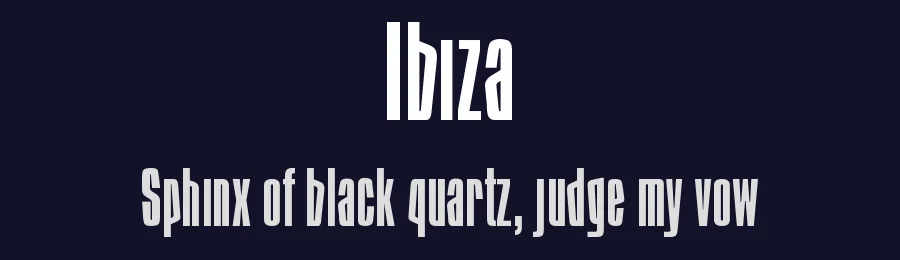 Ibiza by Manuel Ponce — Sans Serif Font — thumbnail 2