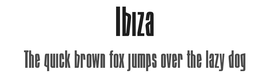 Ibiza by Manuel Ponce โ Sans Serif Font