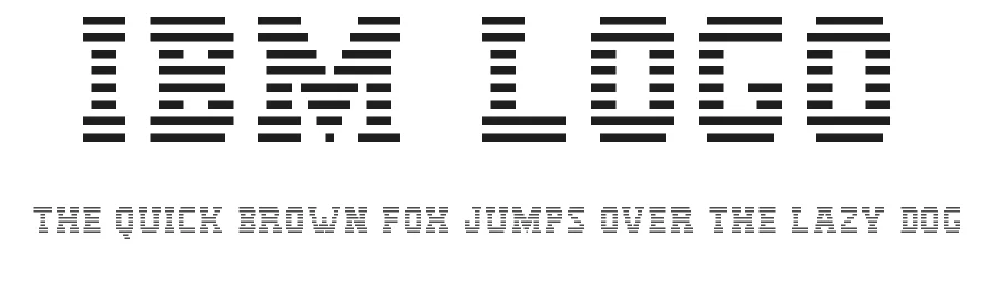IBM Logo by J D — Display Font