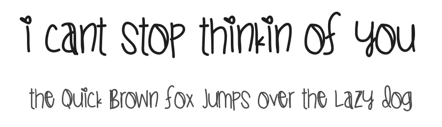 I Cant Stop Thinkin Of You