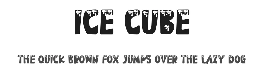 Ice Cube by Mr.Soon Design — Decorative Font
