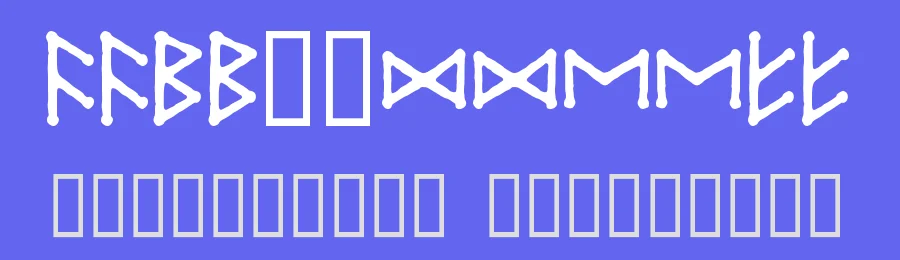 Ice Egg Futhark by Fuzzypeg — Dingbats Font — thumbnail 3