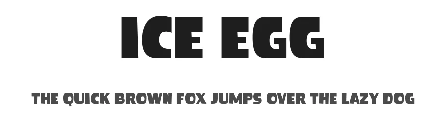 Ice Egg by Faqih Fawaji — Decorative Font