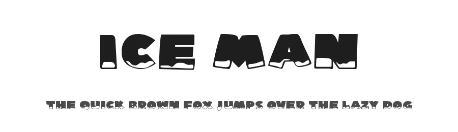 Ice Man by Joseph Dawson — Decorative Font