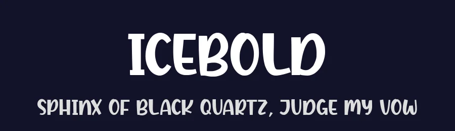 Icebold by Balpirick Studio — Decorative Font — thumbnail 2
