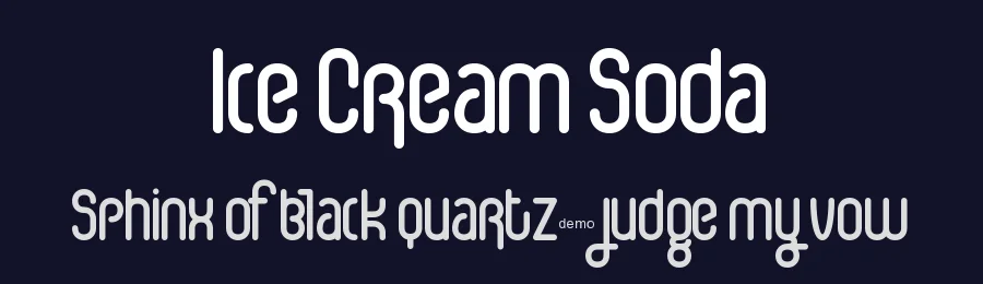 Ice Cream Soda by Fenotype — Decorative Font — thumbnail 2