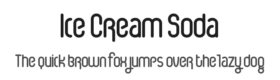 Ice Cream Soda by Fenotype — Decorative Font