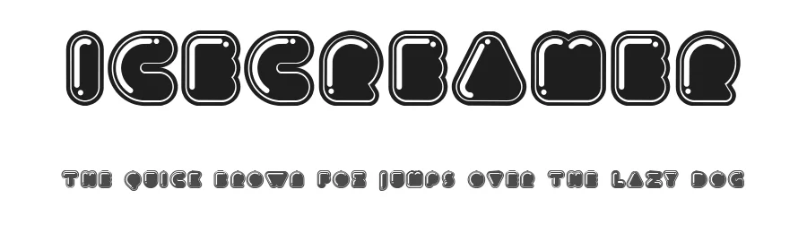 Icecreamer by Vladimir Nikolic — Decorative Font