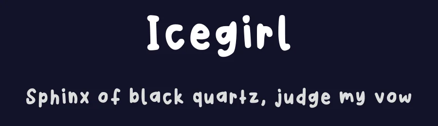 Icegirl by createshaa — Decorative Font — thumbnail 2