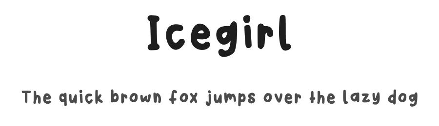 Icegirl by createshaa β Decorative Font