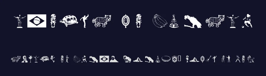 Icones do Brasil by Marcos Ferreira Maranzana — Dingbats Font — thumbnail 2