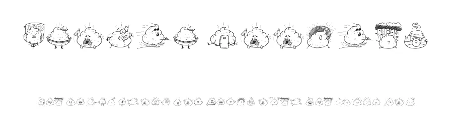 Iconic Poopies by dcoxy - Greg Medina — Dingbats Font