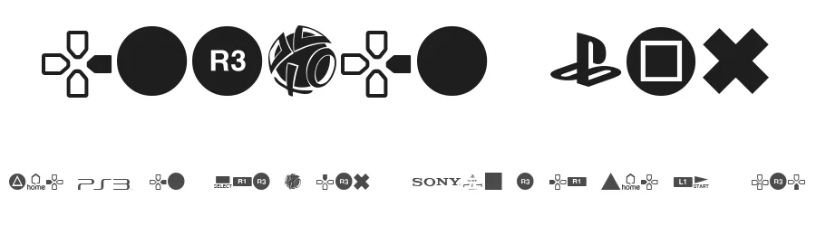 Iconic PSx by TracerTong Fontworks — Dingbats Font