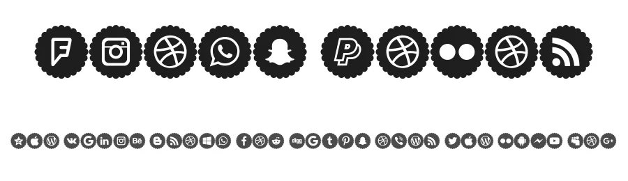 Icons Color by elharrak — Dingbats Font