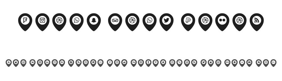 Icons Font Color by elharrak — Dingbats Font