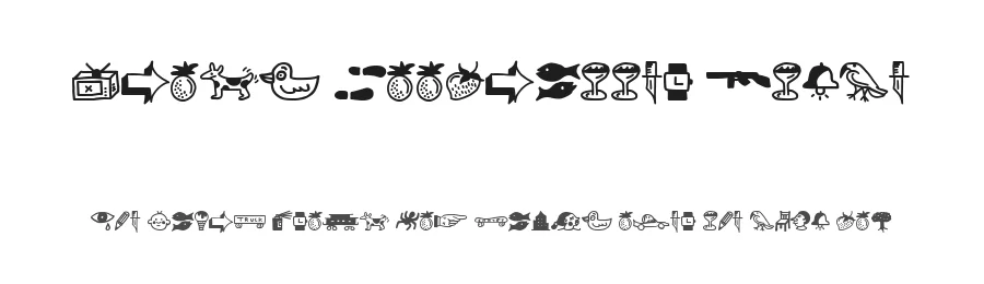 Icons Woodcutter Style by Woodcutter — Dingbats Font