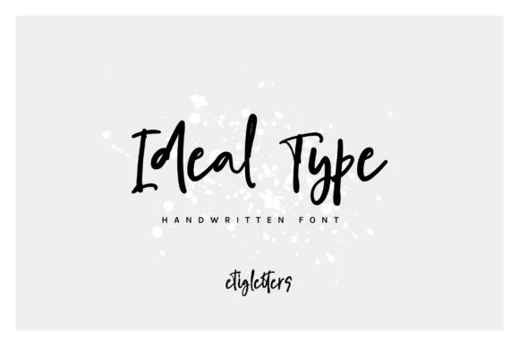Ideal Type Font by etigletters — Script Handwritten Font