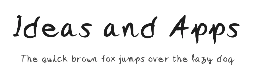 Ideas and Apps by Ideas and Apps — Script Handwritten Font