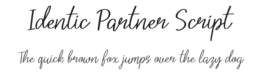 Identic Partner Script by Denustudios — Script Handwritten Font