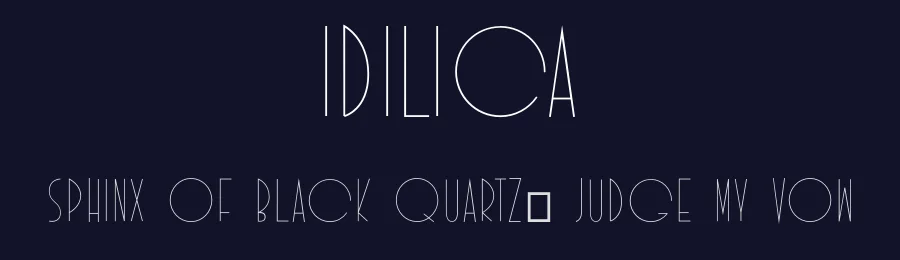 Idilica by Manuel Ramos — Decorative Font — thumbnail 2