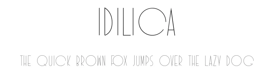 Idilica by Manuel Ramos — Decorative Font