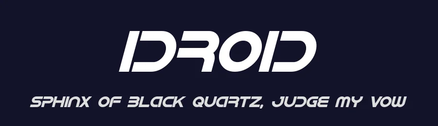 IDroid by Pixel Sagas — Display Font — thumbnail 2