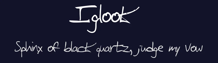 Iglook — Script Handwritten Font — thumbnail 2
