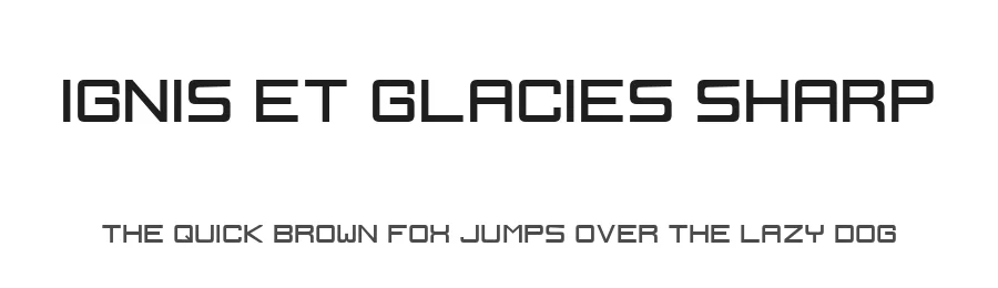 Ignis et Glacies Sharp by ZdenΔk Gromnica a.k.a. FutureMillennium β Display Font