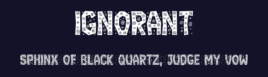 Ignorant by Vladimir Nikolic — Decorative Font — thumbnail 2