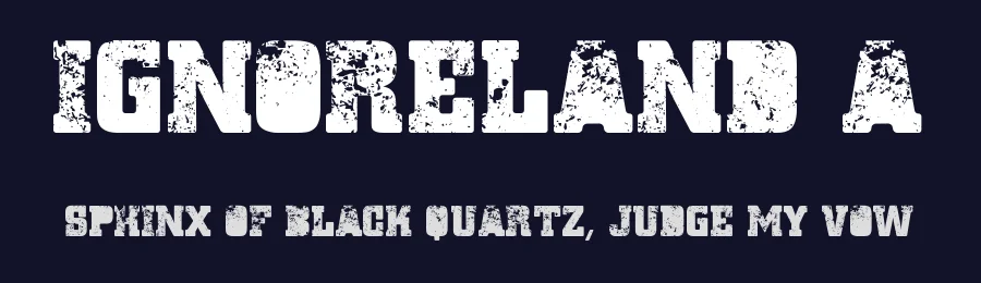 Ignoreland A by HENRIavecunK Type Co — Decorative Font — thumbnail 2