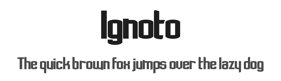 Ignoto by Matias Romero — Sans Serif Font