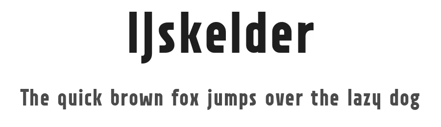IJskelder by Peter Van Lancker — Sans Serif Font