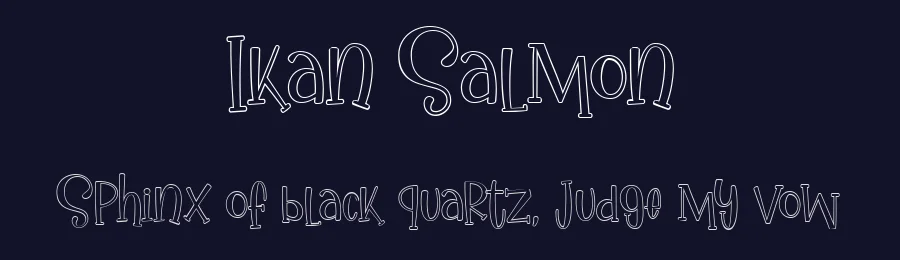 Ikan Salmon by Gilar Studio — Decorative Font — thumbnail 2