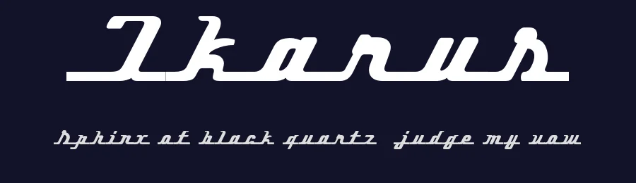 Ikarus by roci — Decorative Font — thumbnail 2